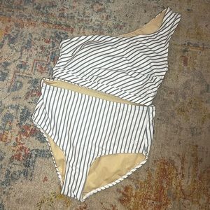 Albion Fit Breezy Stripe Swimsuit